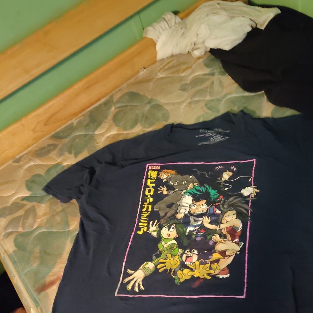 My Hero Academia Navy Graphic Tee - Anime Character Print
